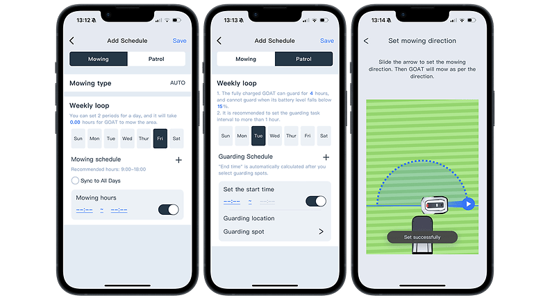 Une capture d'écran de l'application Ecovacs Une capture d'écran de l'application Ecovacs